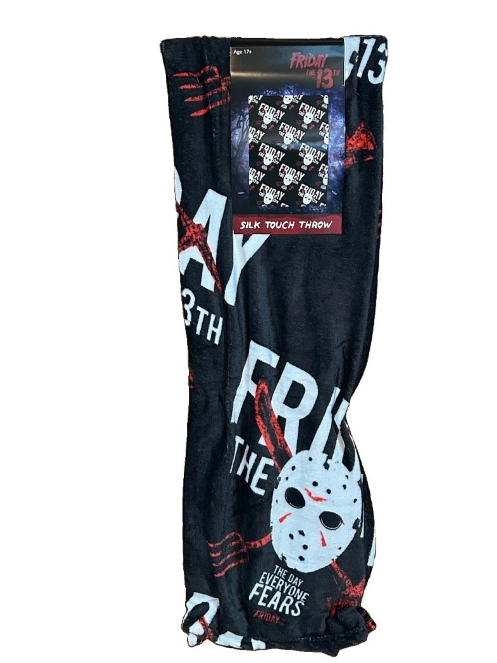 Friday the 13th Jason Voorhees Friday Fears Silk Touch Throw Blanket 50x70 New